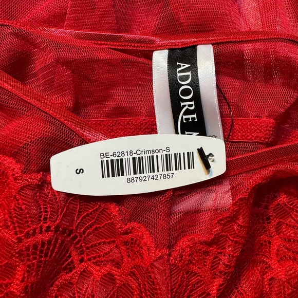 Adore Me Red Nighty with Matching Bikinis - Picture 7 of 10